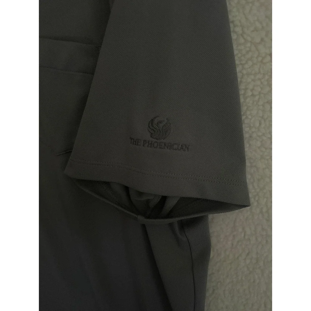 RLX Ralph Lauren Polo Shirt Mens Large Gray The Phoenician Golf Performance